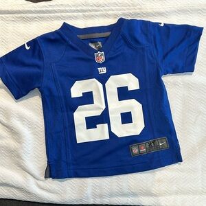 NFL Jersey #26 Saquon Barkley NY Giants size Toddler 2T